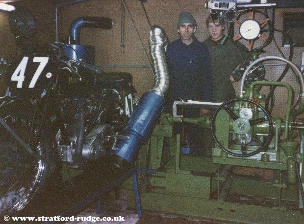 Mervyn and Roy at the Dyno.